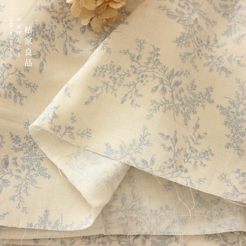 Памучна двуслойна марля за дрехи и спално бельо, корейски стил флорална шарка, майчино-бебешка класа, ръчно изработено