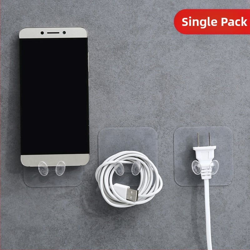 Cuier multifuncțional pentru priză cu bandă adezivă, organizator de cabluri pentru bucătărie, montaj fără găuri