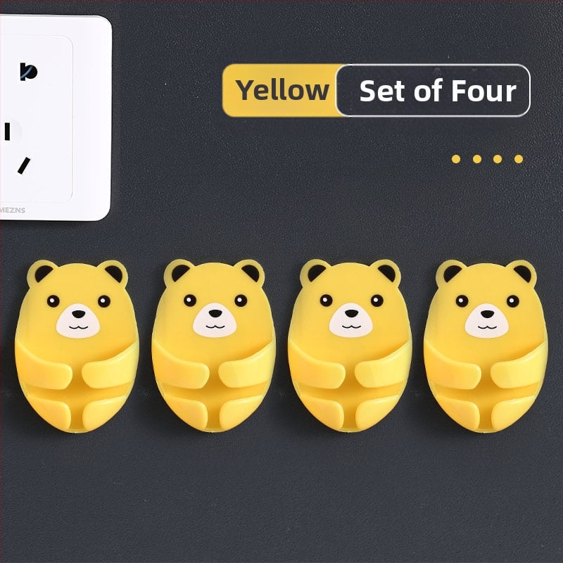 Cuier multifuncțional pentru priză cu bandă adezivă, organizator de cabluri pentru bucătărie, montaj fără găuri