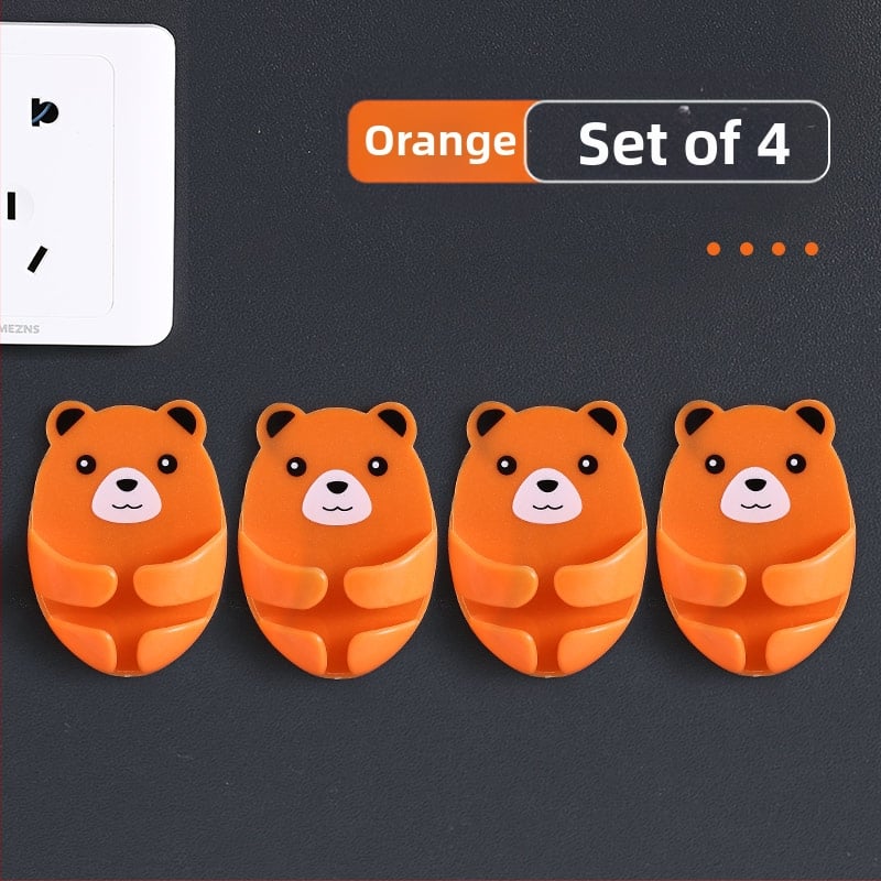 Cuier multifuncțional pentru priză cu bandă adezivă, organizator de cabluri pentru bucătărie, montaj fără găuri