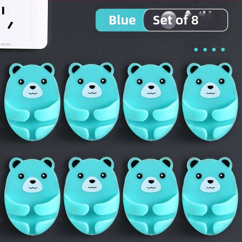 Cuier multifuncțional pentru priză cu bandă adezivă, organizator de cabluri pentru bucătărie, montaj fără găuri