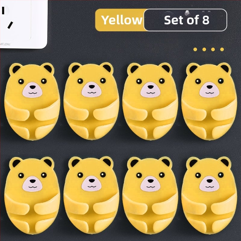 Cuier multifuncțional pentru priză cu bandă adezivă, organizator de cabluri pentru bucătărie, montaj fără găuri