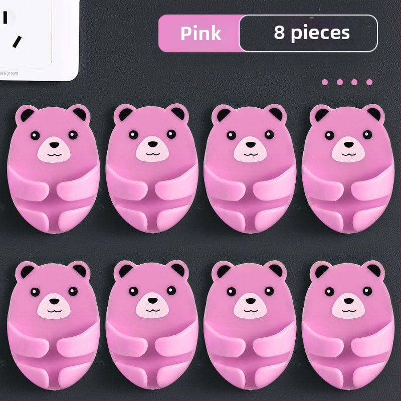 Cuier multifuncțional pentru priză cu bandă adezivă, organizator de cabluri pentru bucătărie, montaj fără găuri