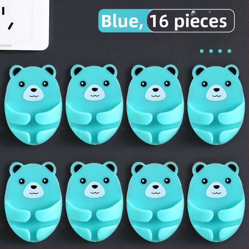 Cuier multifuncțional pentru priză cu bandă adezivă, organizator de cabluri pentru bucătărie, montaj fără găuri