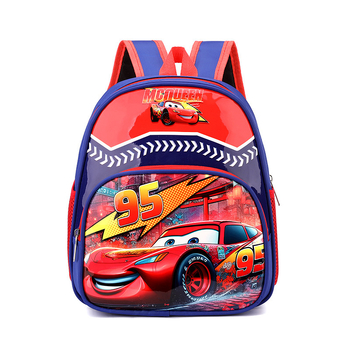 Детска раница за училище с анимиран карикатурен принт, Oxford плат, дишаща и ултра лека, полиестерна подплата, извита презрамка