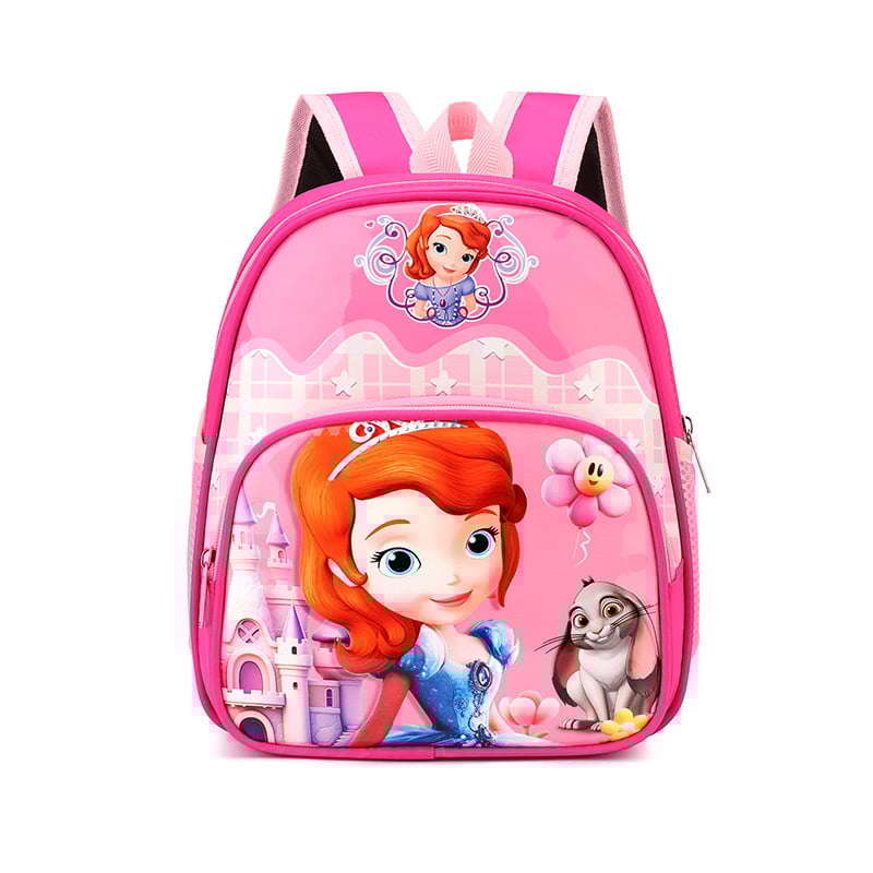 Детска раница за училище с анимиран карикатурен принт, Oxford плат, дишаща и ултра лека, полиестерна подплата, извита презрамка