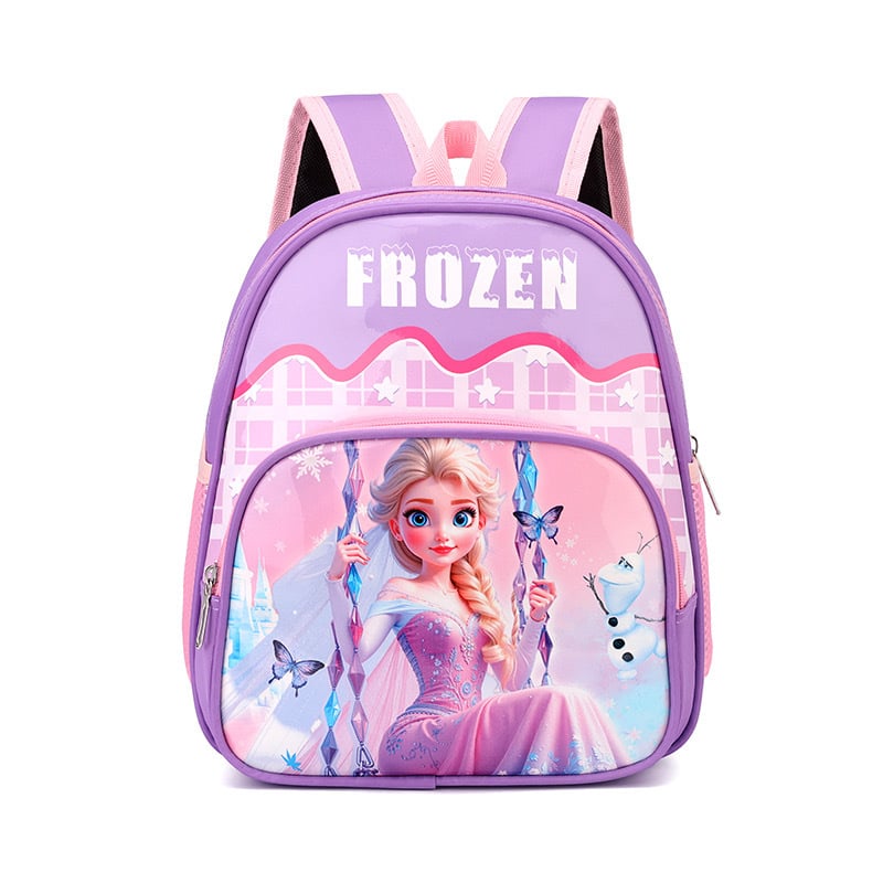 Детска раница за училище с анимиран карикатурен принт, Oxford плат, дишаща и ултра лека, полиестерна подплата, извита презрамка