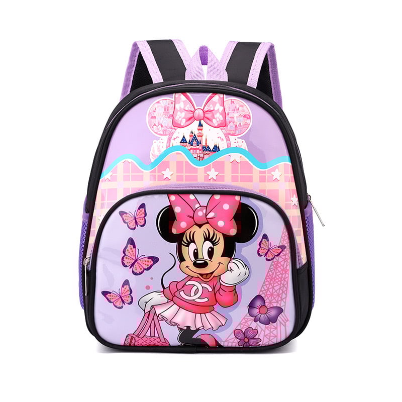 Детска раница за училище с анимиран карикатурен принт, Oxford плат, дишаща и ултра лека, полиестерна подплата, извита презрамка