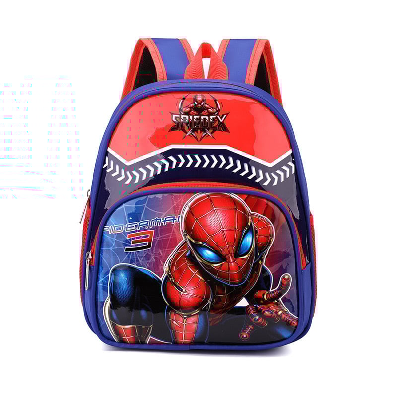 Детска раница за училище с анимиран карикатурен принт, Oxford плат, дишаща и ултра лека, полиестерна подплата, извита презрамка