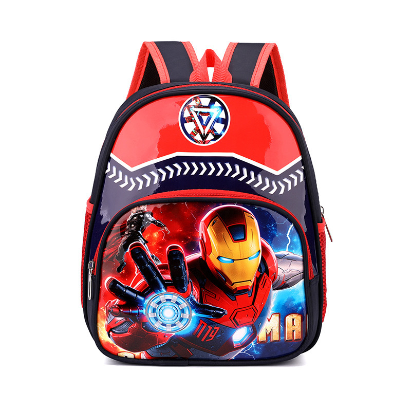 Детска раница за училище с анимиран карикатурен принт, Oxford плат, дишаща и ултра лека, полиестерна подплата, извита презрамка