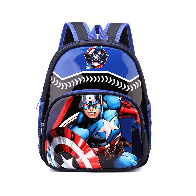 Детска раница за училище с анимиран карикатурен принт, Oxford плат, дишаща и ултра лека, полиестерна подплата, извита презрамка