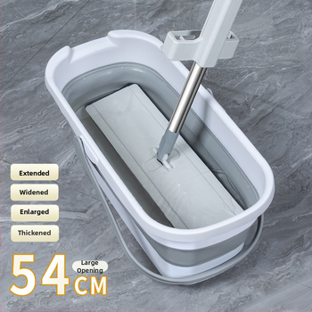 Сгъваема правоъгълна кофа за моп, пластмасова, марка Other, не е внесена, друго време на пускане на пазара