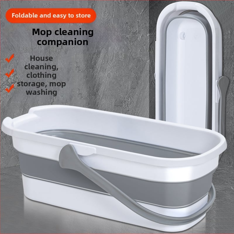 Сгъваема правоъгълна кофа за моп, пластмасова, марка Other, не е внесена, друго време на пускане на пазара