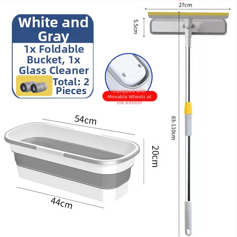 Сгъваема правоъгълна кофа за моп, пластмасова, марка Other, не е внесена, друго време на пускане на пазара