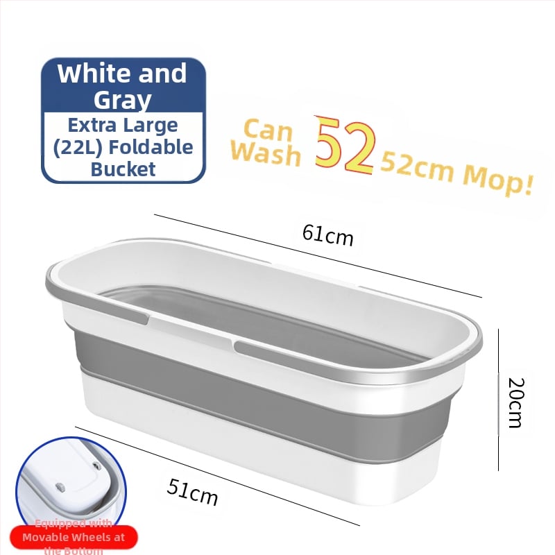 Сгъваема правоъгълна кофа за моп, пластмасова, марка Other, не е внесена, друго време на пускане на пазара