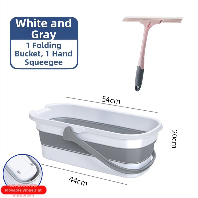 Сгъваема правоъгълна кофа за моп, пластмасова, марка Other, не е внесена, друго време на пускане на пазара