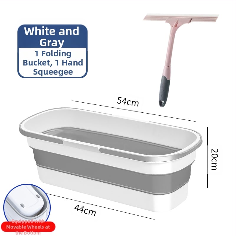 Сгъваема правоъгълна кофа за моп, пластмасова, марка Other, не е внесена, друго време на пускане на пазара