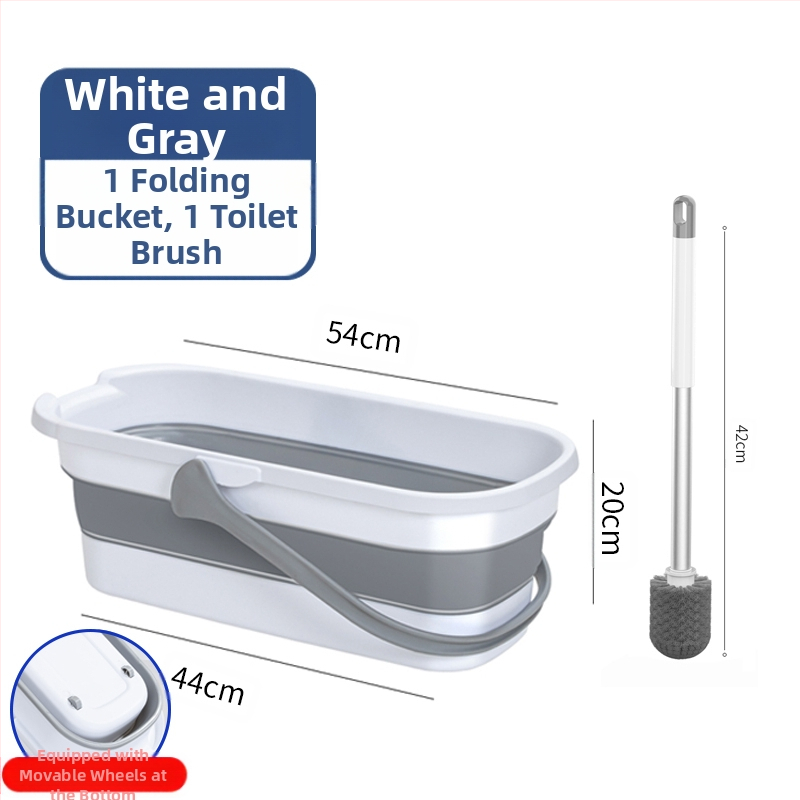 Сгъваема правоъгълна кофа за моп, пластмасова, марка Other, не е внесена, друго време на пускане на пазара