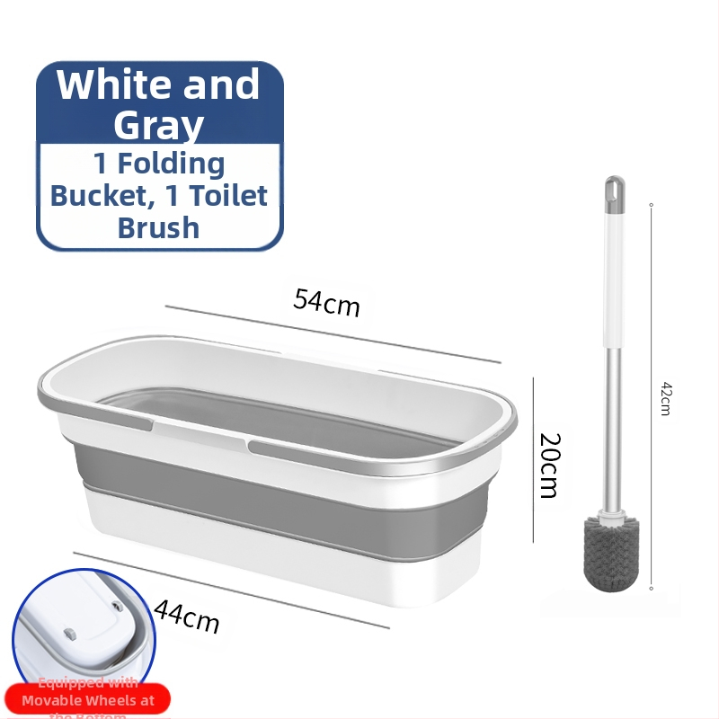 Сгъваема правоъгълна кофа за моп, пластмасова, марка Other, не е внесена, друго време на пускане на пазара