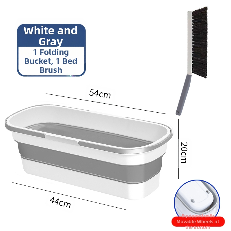 Сгъваема правоъгълна кофа за моп, пластмасова, марка Other, не е внесена, друго време на пускане на пазара