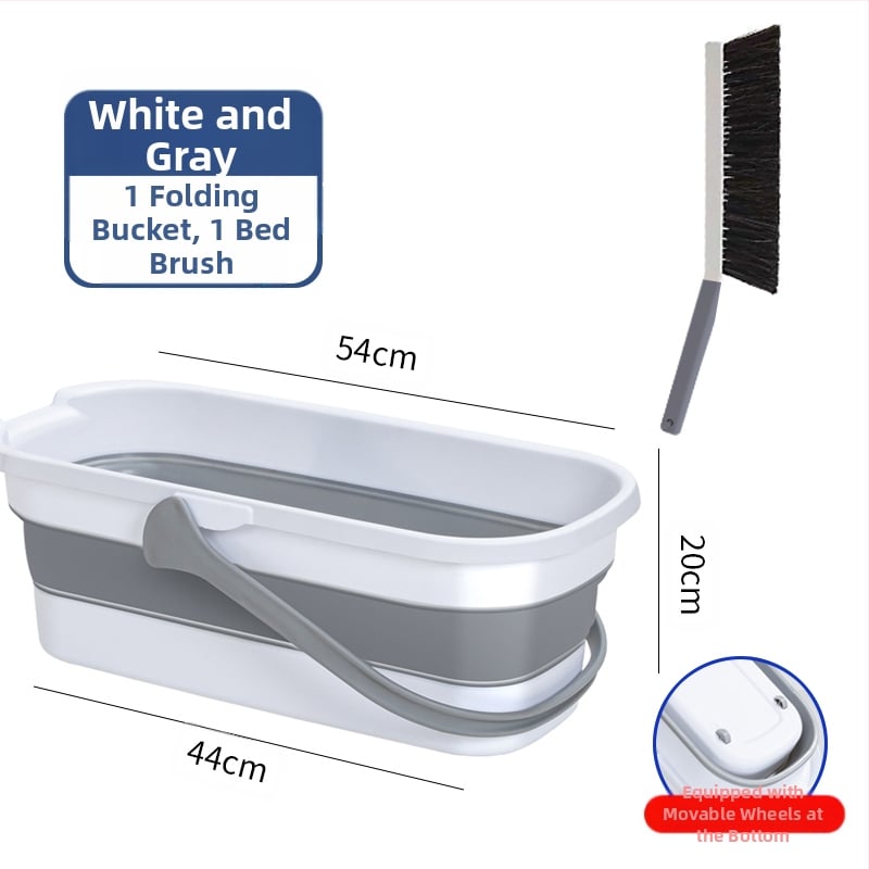 Сгъваема правоъгълна кофа за моп, пластмасова, марка Other, не е внесена, друго време на пускане на пазара