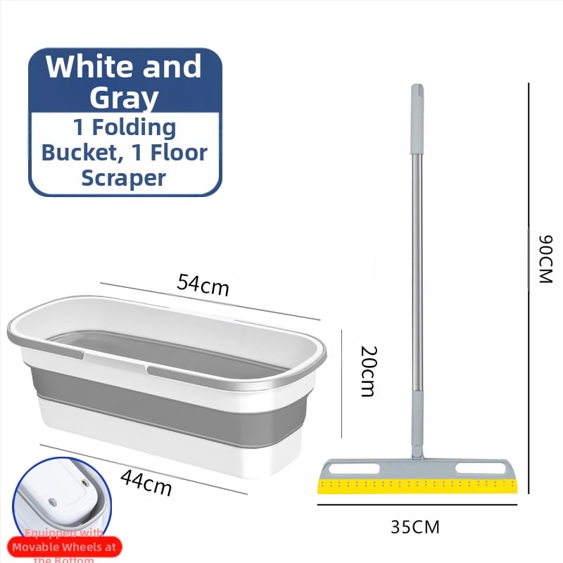 Сгъваема правоъгълна кофа за моп, пластмасова, марка Other, не е внесена, друго време на пускане на пазара