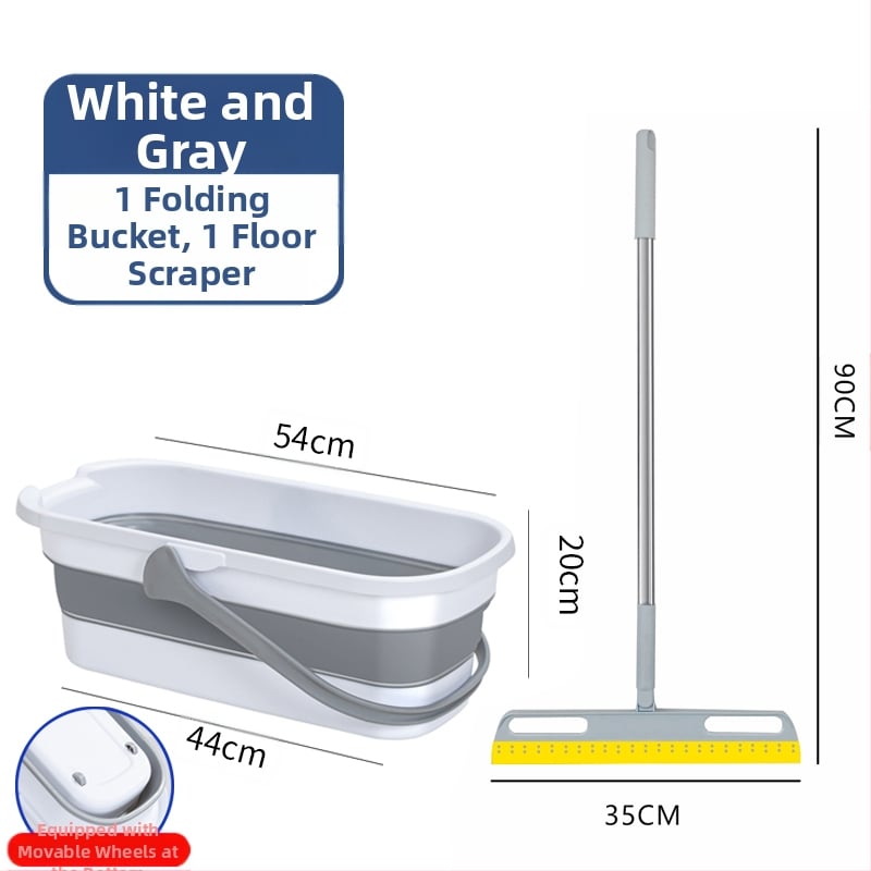 Сгъваема правоъгълна кофа за моп, пластмасова, марка Other, не е внесена, друго време на пускане на пазара