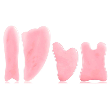 Сърцевидна дъска за лицев масаж от естествен кварц, полирана повърхност, персонализиране