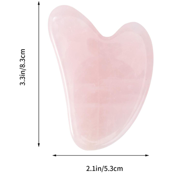 Сърцевидна дъска за лицев масаж от естествен кварц, полирана повърхност, персонализиране