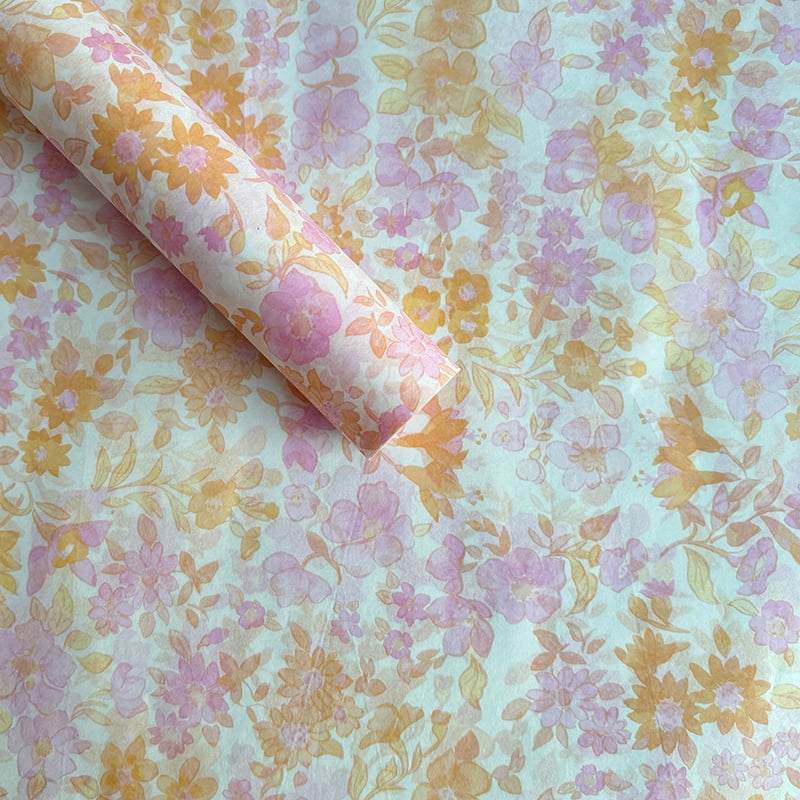 Εσωτερική επένδυση Pear Paper με φλοράλ μοτίβο – χειροποίητο χαρτί, βάσιμο χαρτί δώρων, Αρ. είδους F78MSSJJM8T7SM