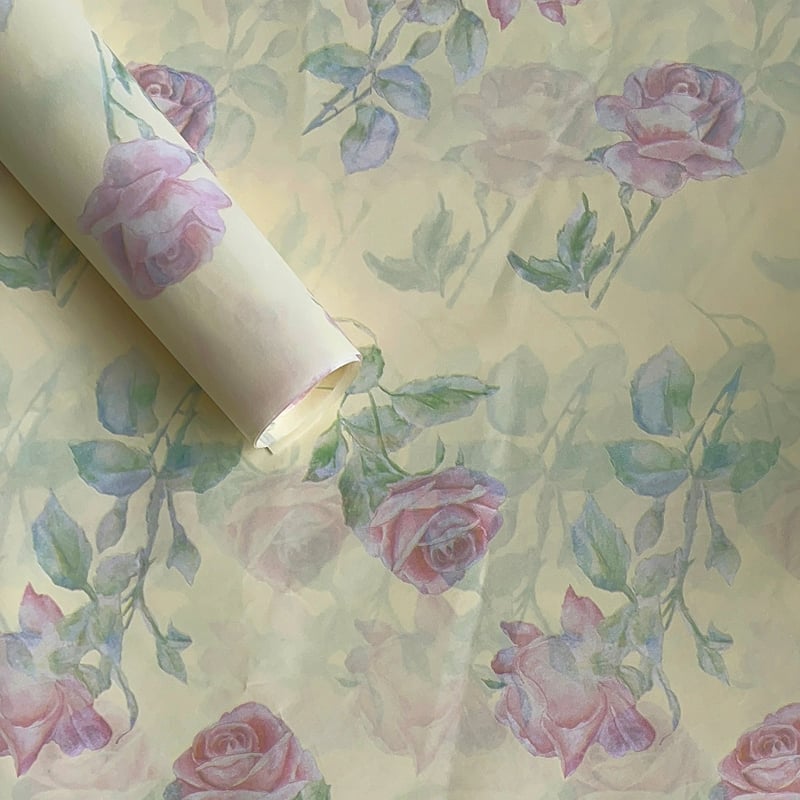 Εσωτερική επένδυση Pear Paper με φλοράλ μοτίβο – χειροποίητο χαρτί, βάσιμο χαρτί δώρων, Αρ. είδους F78MSSJJM8T7SM