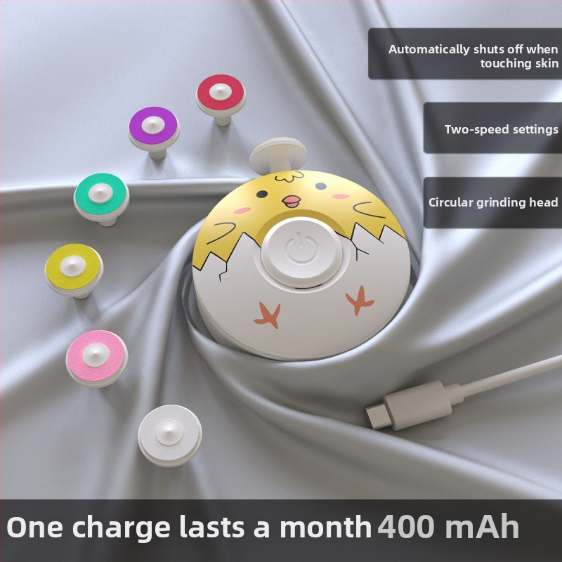 Ηλεκτρικό εργαλείο λιμάρισματος νυχιών για παιδιά 6+ ετών, ασφαλές για μωρά, πλαστικό σώμα