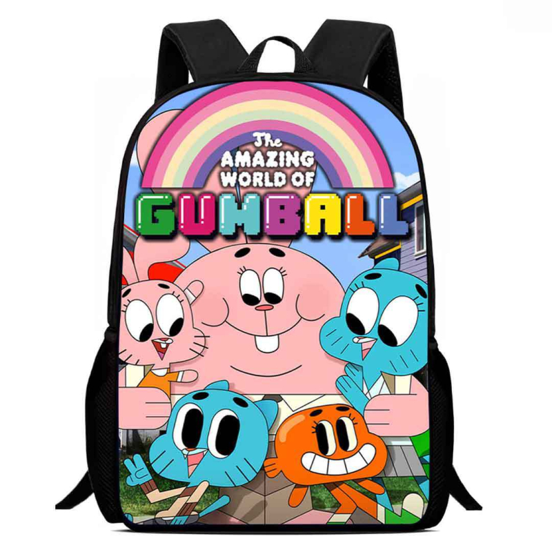 Rucsac școlar pentru copii din Oxford, respirabil, rezistent la uzură și la șocuri, cu reducere a încărcării; model anime desen animat, stil copilăresc drăguț; spate cu curbă fiziologică; căptușeală poliester