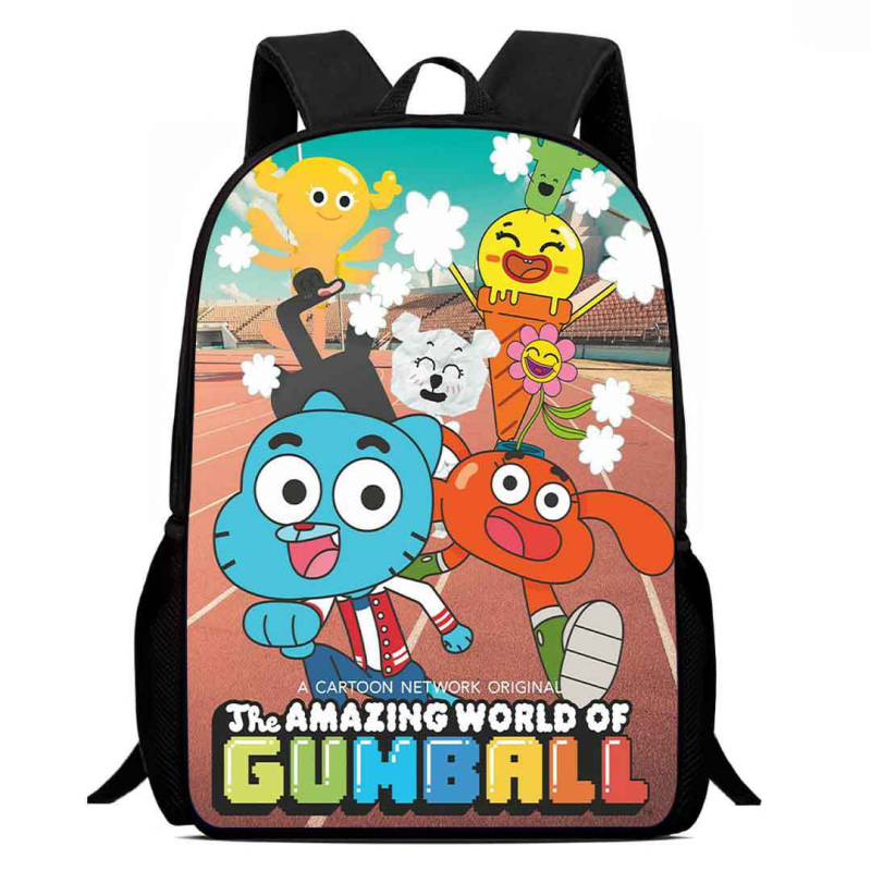 Rucsac școlar pentru copii din Oxford, respirabil, rezistent la uzură și la șocuri, cu reducere a încărcării; model anime desen animat, stil copilăresc drăguț; spate cu curbă fiziologică; căptușeală poliester