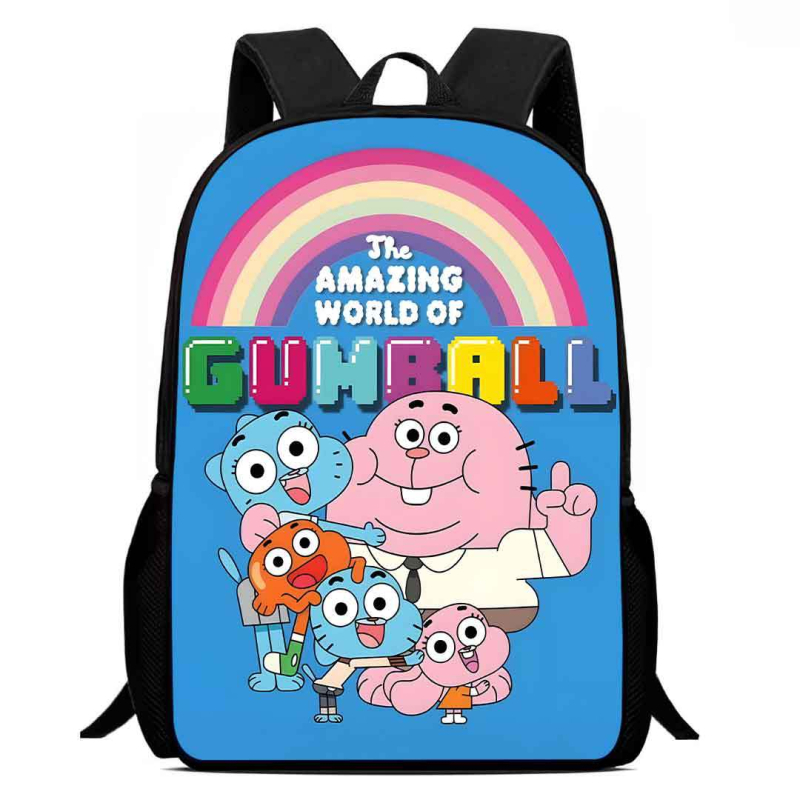 Rucsac școlar pentru copii din Oxford, respirabil, rezistent la uzură și la șocuri, cu reducere a încărcării; model anime desen animat, stil copilăresc drăguț; spate cu curbă fiziologică; căptușeală poliester