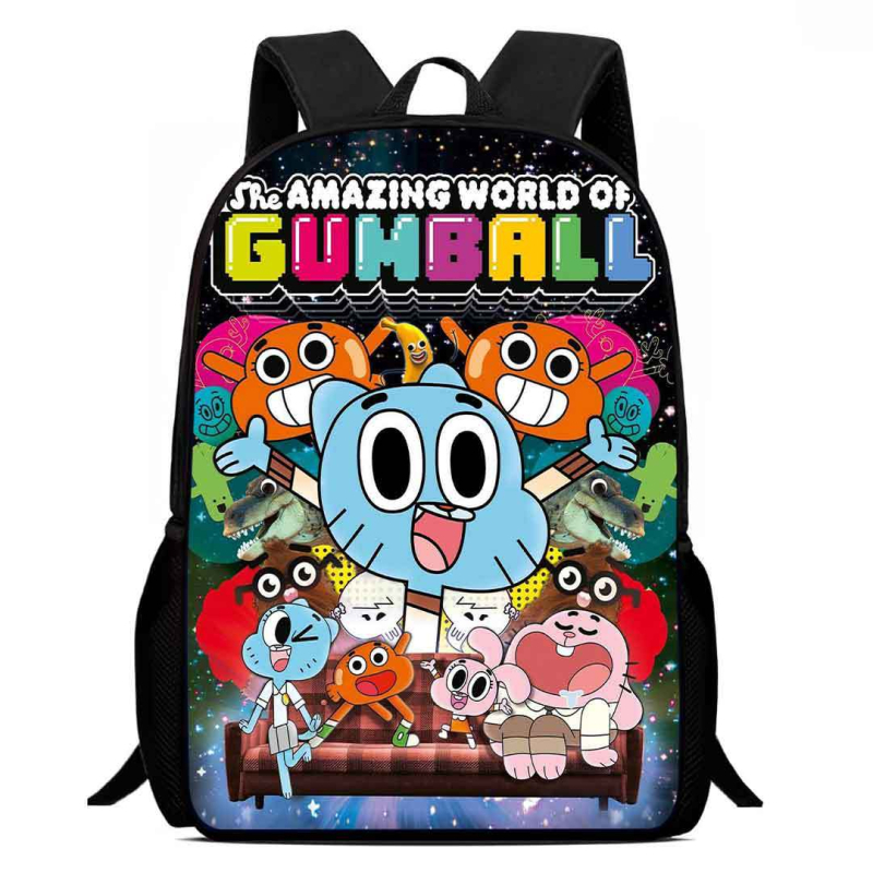 Rucsac școlar pentru copii din Oxford, respirabil, rezistent la uzură și la șocuri, cu reducere a încărcării; model anime desen animat, stil copilăresc drăguț; spate cu curbă fiziologică; căptușeală poliester