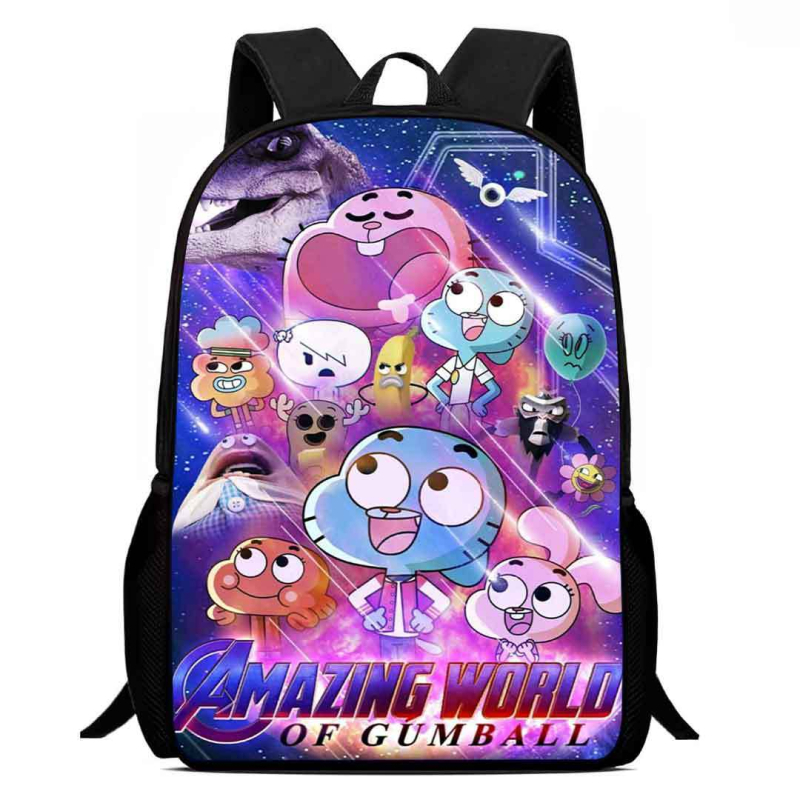 Rucsac școlar pentru copii din Oxford, respirabil, rezistent la uzură și la șocuri, cu reducere a încărcării; model anime desen animat, stil copilăresc drăguț; spate cu curbă fiziologică; căptușeală poliester