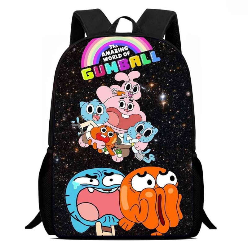 Rucsac școlar pentru copii din Oxford, respirabil, rezistent la uzură și la șocuri, cu reducere a încărcării; model anime desen animat, stil copilăresc drăguț; spate cu curbă fiziologică; căptușeală poliester