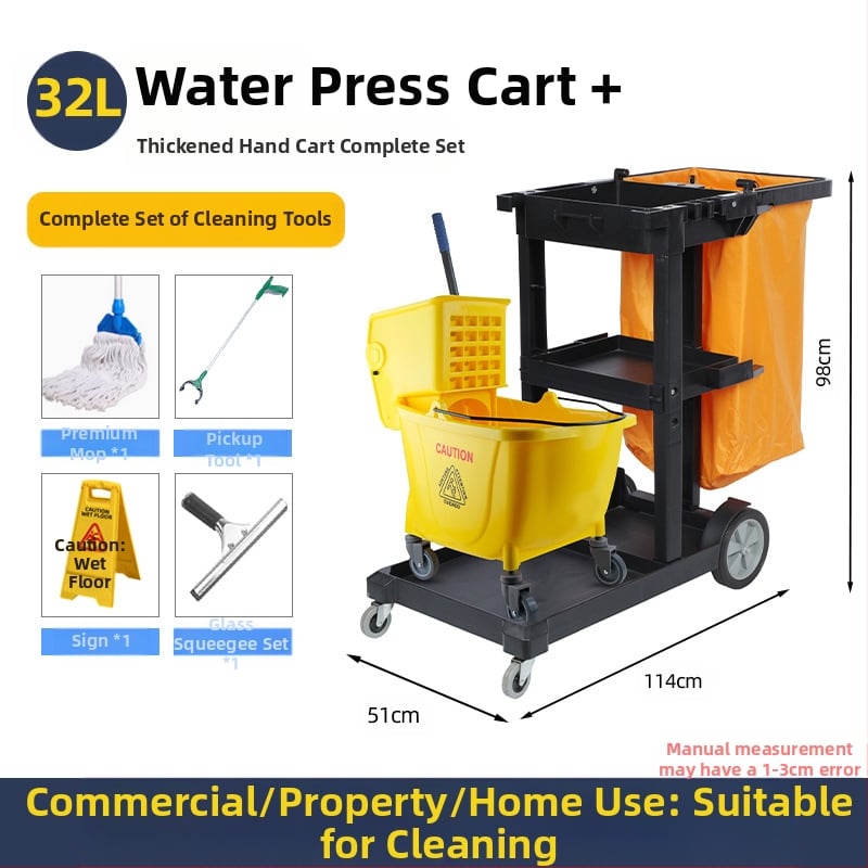 Кофа за моп с въртящ се изцеждащ механизъм; памучна нишка за моп; пластмасова пръчка за моп; изцеждане 80–90%; товароподемност под 10 кг