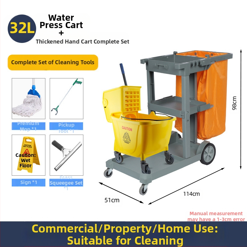 Кофа за моп с въртящ се изцеждащ механизъм; памучна нишка за моп; пластмасова пръчка за моп; изцеждане 80–90%; товароподемност под 10 кг