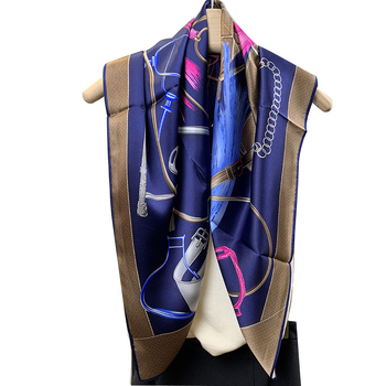 Mulberry Silk квадратен шал – твил, печат, лято 2024