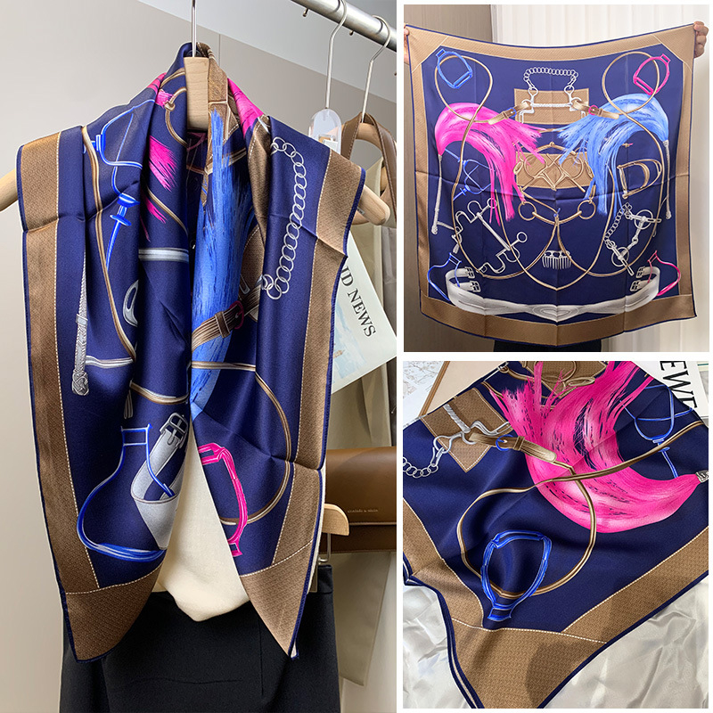 Mulberry Silk квадратен шал – твил, печат, лято 2024