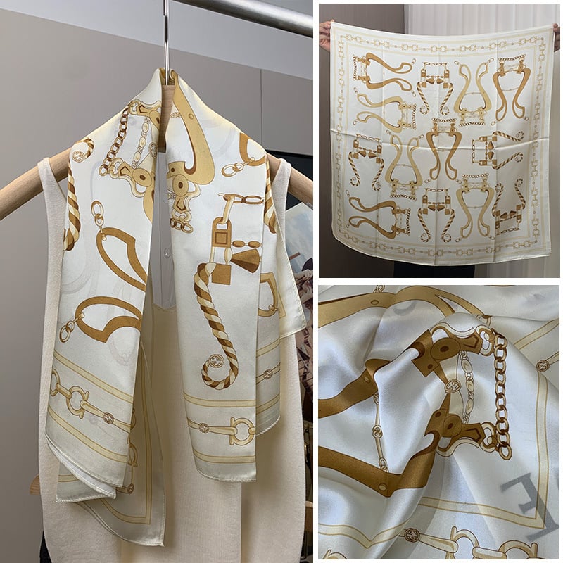 Mulberry Silk квадратен шал – твил, печат, лято 2024