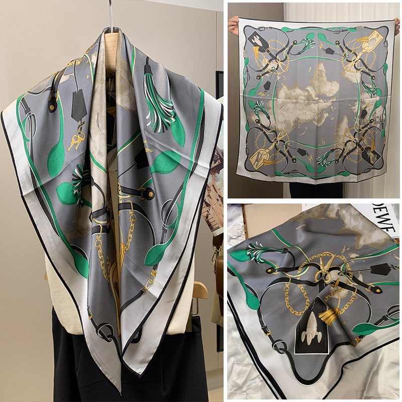 Mulberry Silk квадратен шал – твил, печат, лято 2024