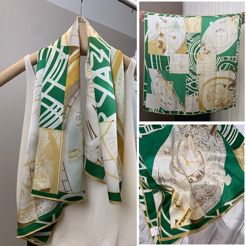 Mulberry Silk квадратен шал – твил, печат, лято 2024