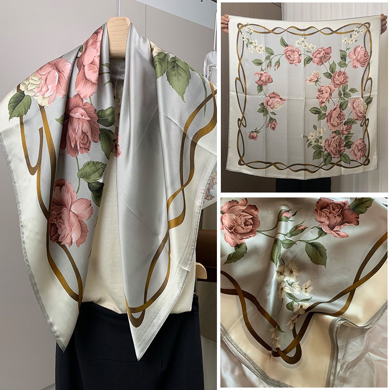 Mulberry Silk квадратен шал – твил, печат, лято 2024