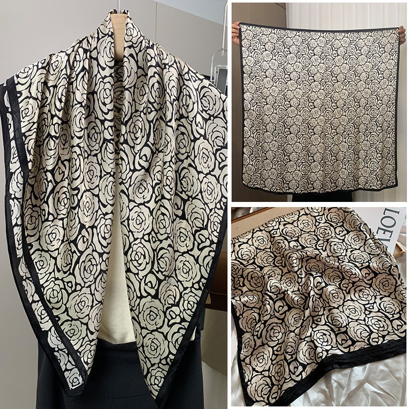 Mulberry Silk квадратен шал – твил, печат, лято 2024