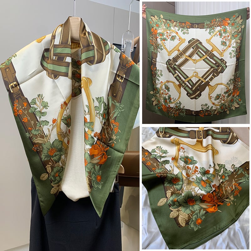 Mulberry Silk квадратен шал – твил, печат, лято 2024