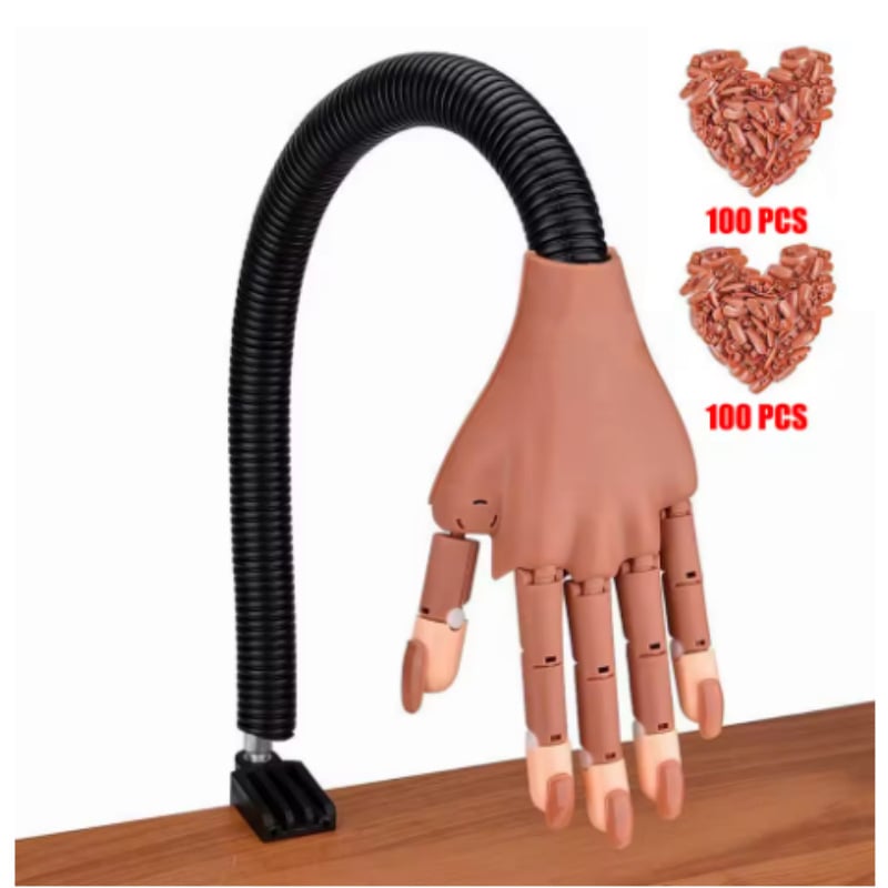 Model de mână pentru artă unghii cu articulații mobile, 20 g, Bo yan zun shang, Shenzhen