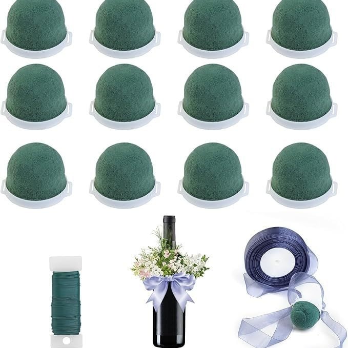 26-komadni set za ukrašavanje vinskih boca, s dekoracijama od slamnatih šešira i kompletnom glinenom setu za aranžiranje cvijeća; Materijal: obojena žica; Promjer presjeka: 0.7; Težina: 0.15; Šifra proizvoda: 0236